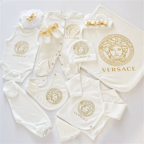 versace newborn set|versace baby clothes girl.